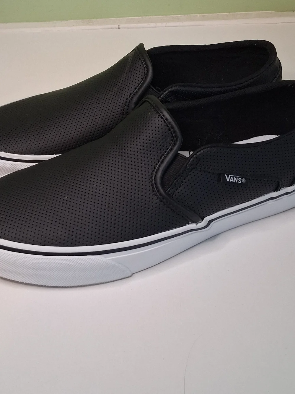 Women's Black Slip-On Vans Casual Shoes - Comfortable Everyday Wear - Picture 2 of 13